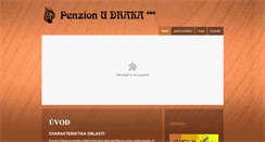 Desktop Screenshot of penzionudraka.cz