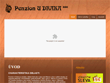 Tablet Screenshot of penzionudraka.cz
